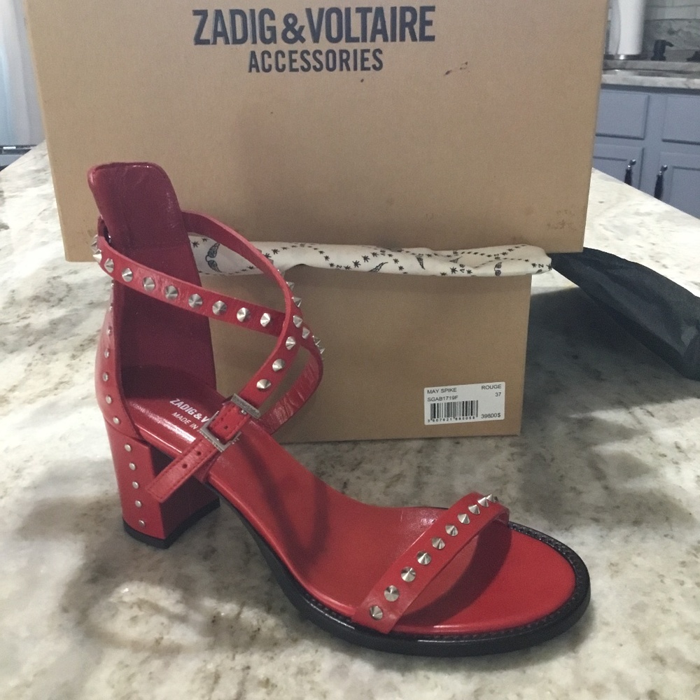 Zadig & Voltaire May Spike Sandals—Never Worn